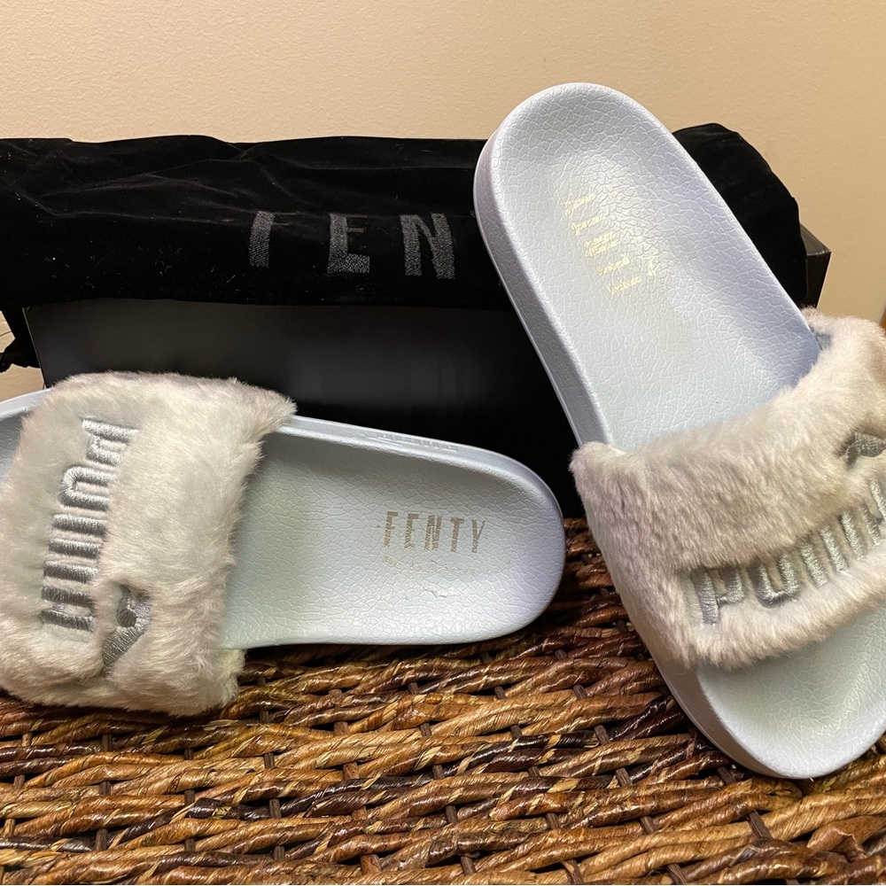 SOLD!! Puma Fenty by Rihanna Limited Edition Fur Slides